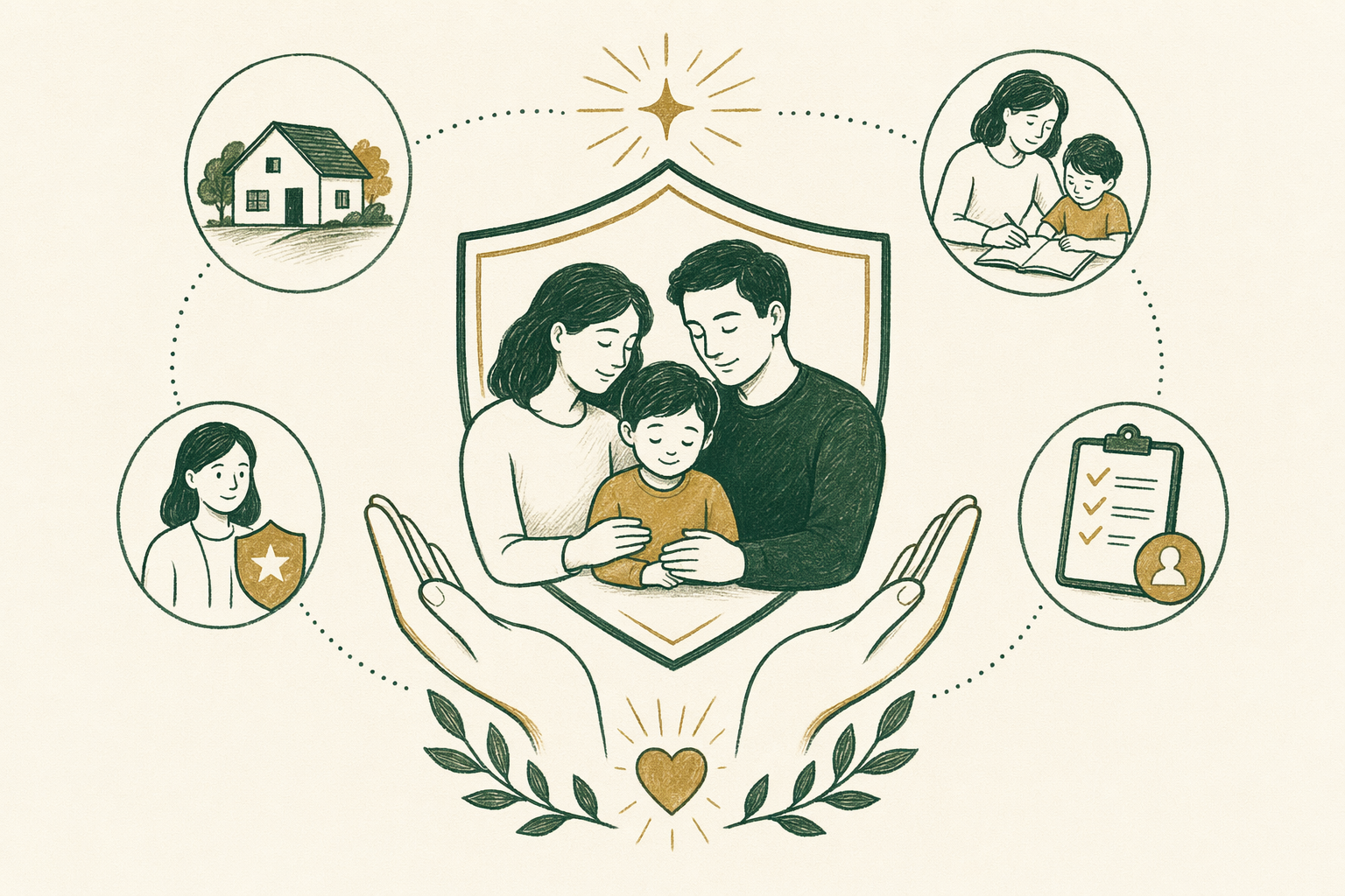 Illustration summarizing: Guardianship of a Child: An Overview