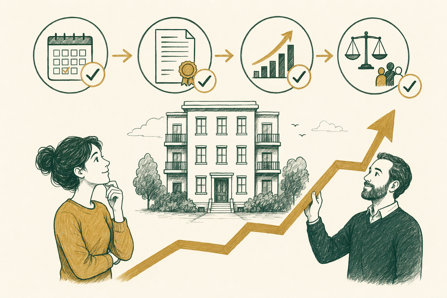 Illustration summarizing: When a Landlord Can Raise Your Rent